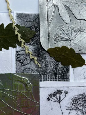 Art Exhibition- Collograph Cards with Tracey
