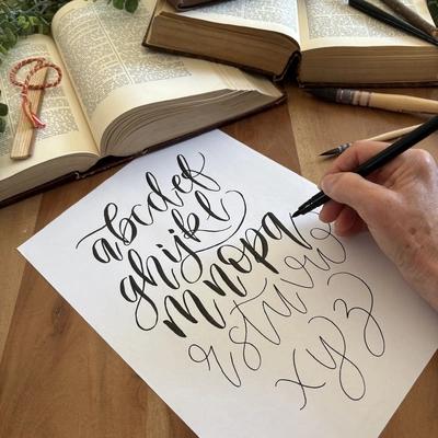 Brush Calligraphy Workshop at Yarnton