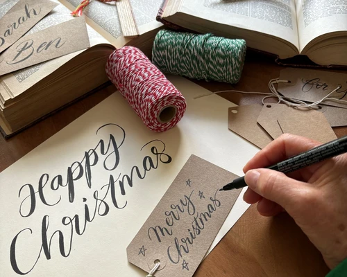 Christmas Calligraphy Yarnton 25th November