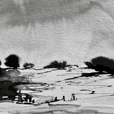 Christmas Create with Coffee & Cake: Learn the art of Inky Winter Scenes!