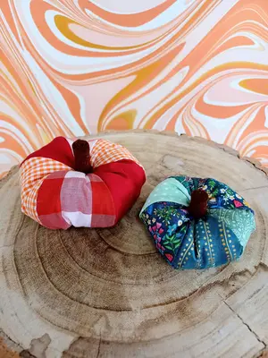 Fabric Pumpkins Workshop at Yarnton