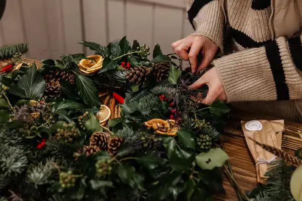 Festive Wreath Making Workshop at Barton Grange