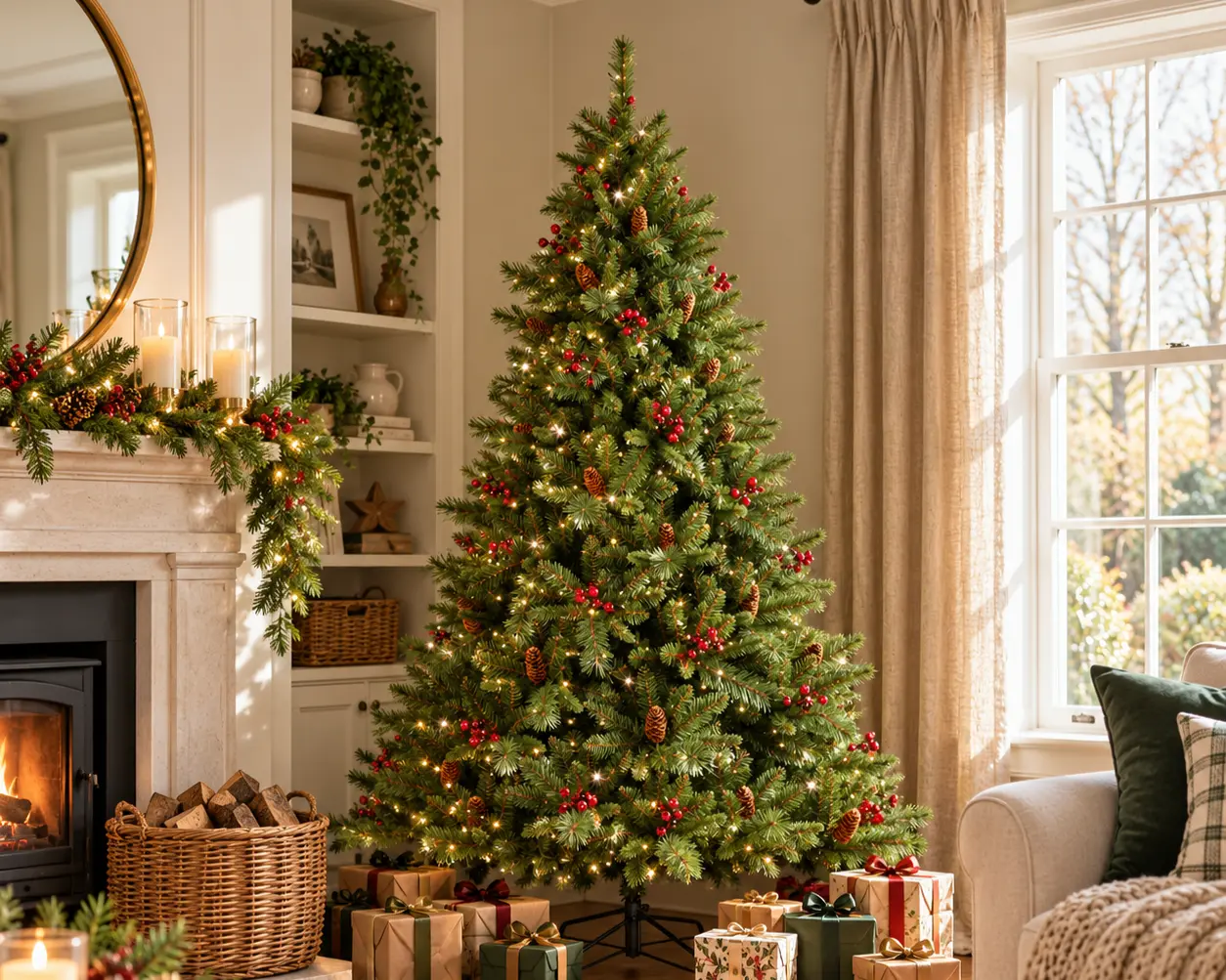 Full - The most popular shape, with the classic profile of natural Christmas trees