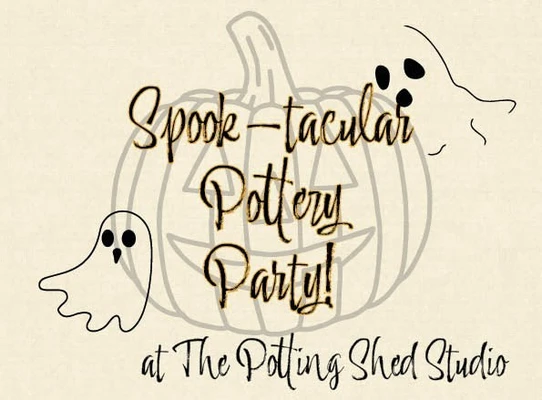 Halloween Pottery Painting Party at Huntingdon