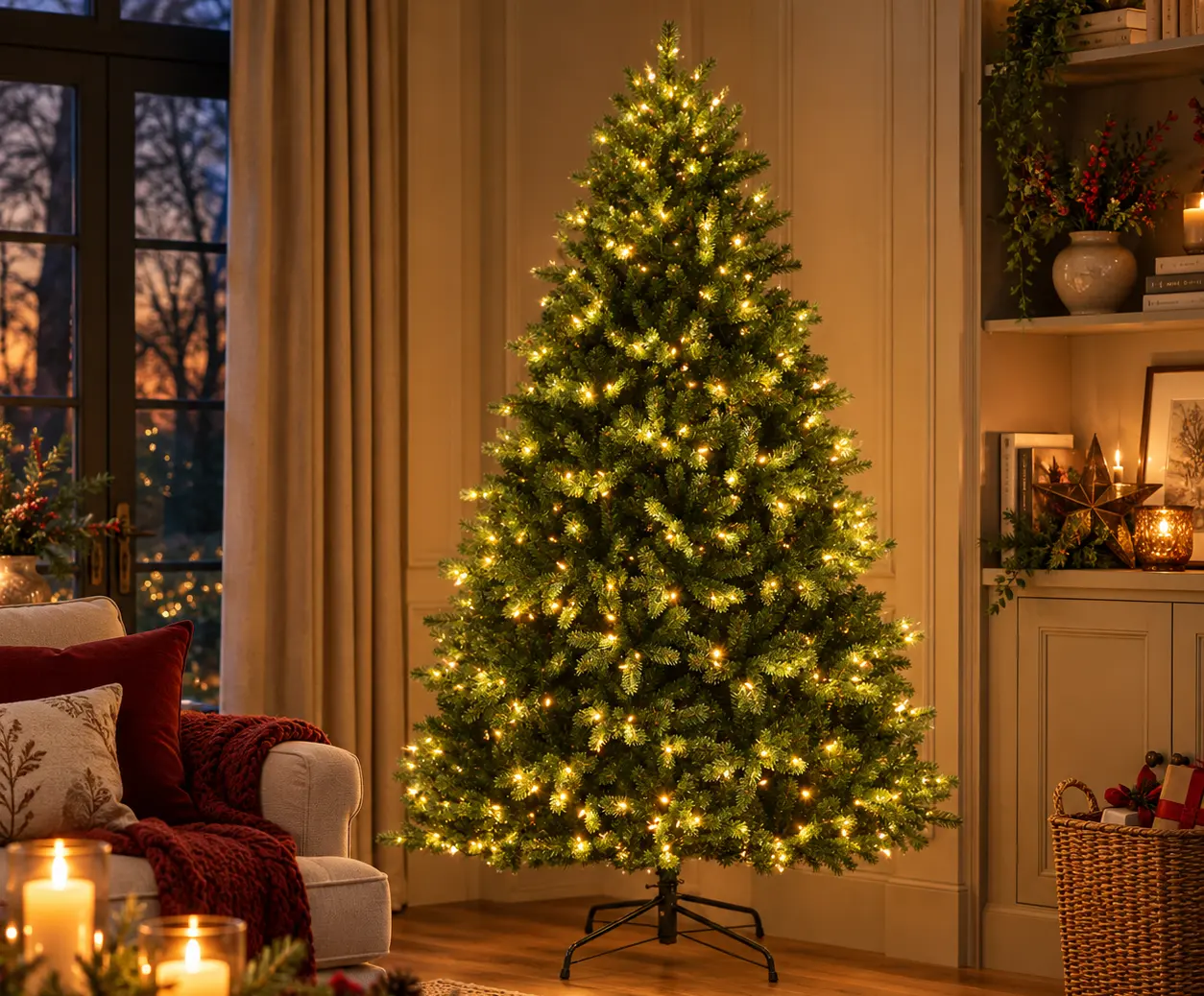 Pre-Lit - Comes with built-in LED lights