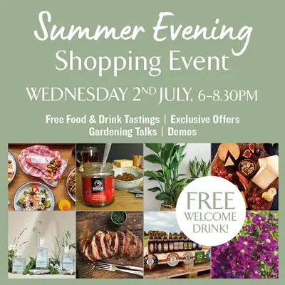 Summer Evening Shopping Event at Coton Orchard Summer Evening Shopping Event at Coton Orchard