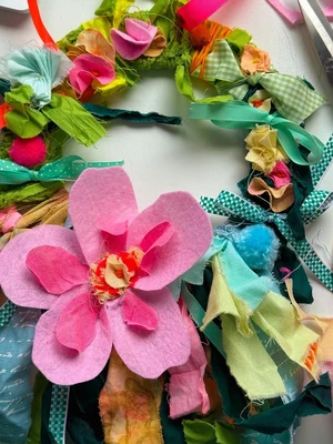 Wild Wishing Textile Wreath Workshop with Barton Grange