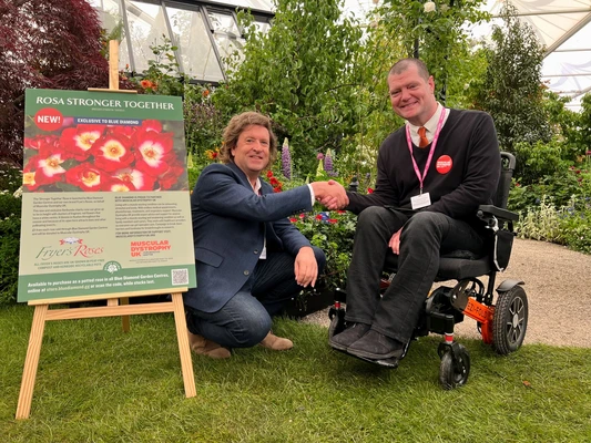 ‘Stronger Together’ Rose, Muscular Dystrophy UK Launch – RHS Chelsea 2025