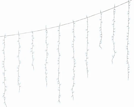 256 LED Cool White Twinkle Effect Icicle Lights - image 3