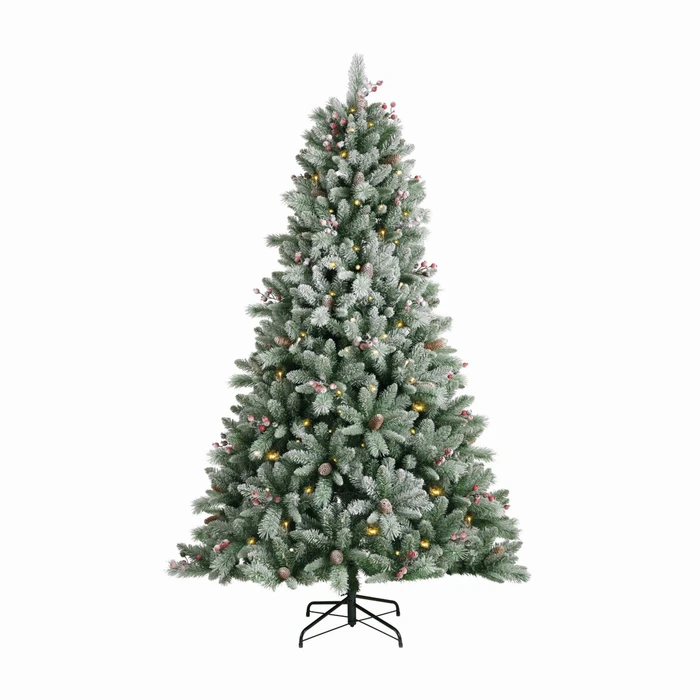 Ashdown Snowy Pre-Lit 6ft Spruce Tree
