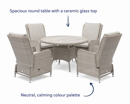 Athens 4 Seat Dining Set - image 5
