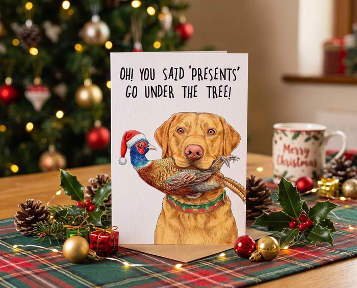 Diddly Squat Farm Plantable Christmas Card Dog