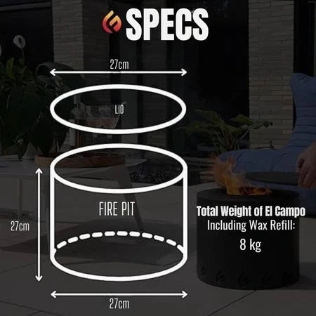 El Campo Stainlesss Steel Fire Pit - image 8