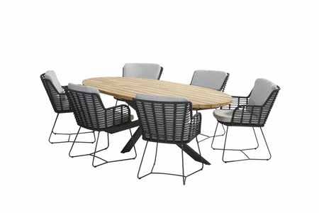 Fabrice 6 Seat Dining Set Prado Table
