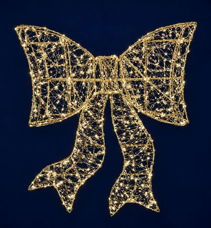 58cm Gold Hanging Bow