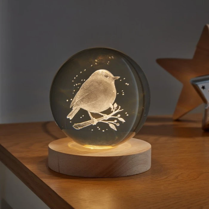 Robin InLit Globall Ornament