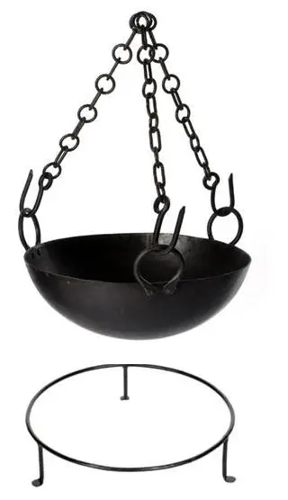 Kadai Cooking Bowl 3 Chains Fits 70 80cm - image 3
