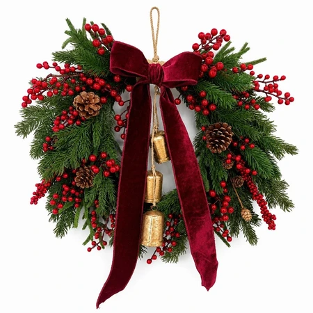 Large Cowbell Wreath