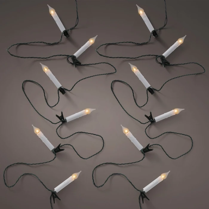 16 Real Flame Candle String Lights
