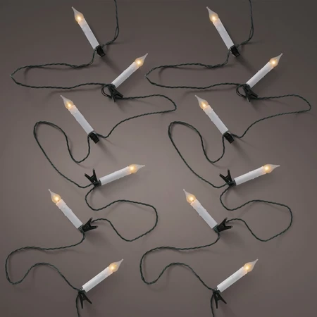 16 Real Flame Candle String Lights