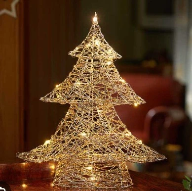 27cm Gold LED Tree