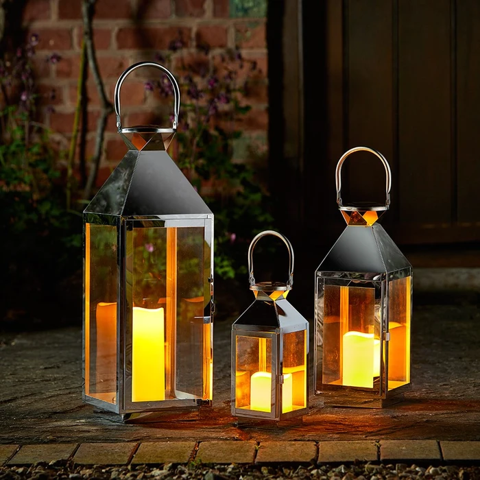Outside In Stockholm Lantern Set Of 3 - image 1
