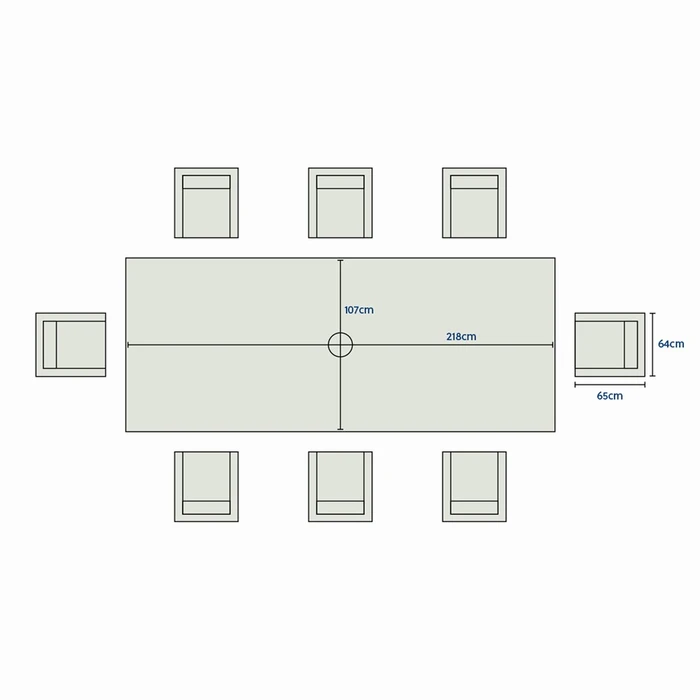 Kingston 8 Seat Dining Set - image 4