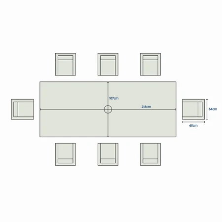 Kingston 8 Seat Dining Set - image 4