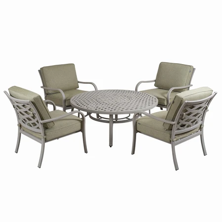 Burford 4 Seater Low Dining Table with Fire Pit - image 3