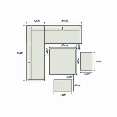 Orlando Mini Corner Dining Set Olive - image 8