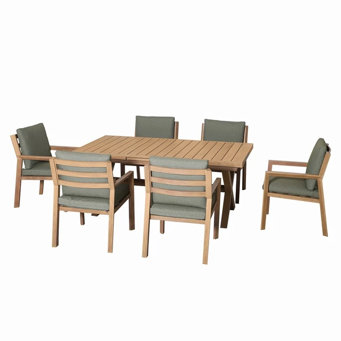 Hudson Wood Foil 8 Seat Dining Set - image 5