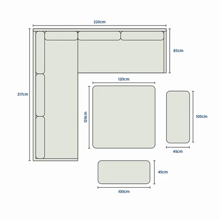 Bourton Large Corner Dining Set - image 2