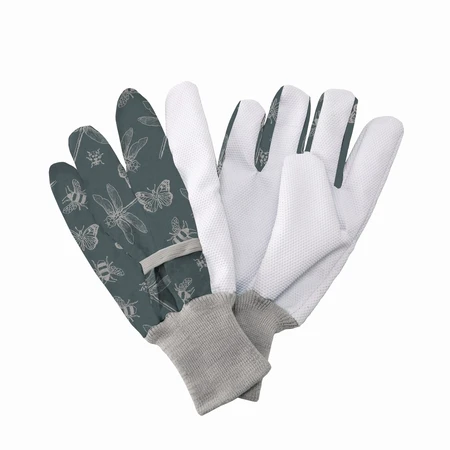 Jersey Cotton Grip Flutter Bugs Green - image 1