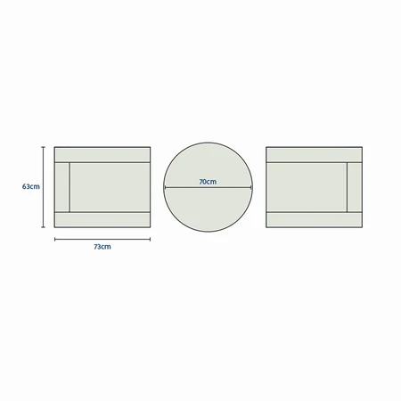Oxford 3pc Bistro Set - image 4