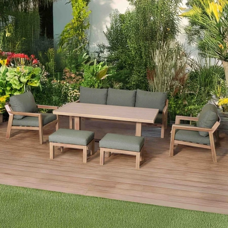 Hudson Wood Foil Sofa Set - image 2