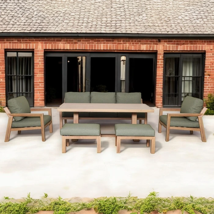 Hudson Wood Foil Sofa Set - image 1