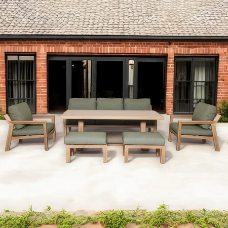 Hudson Wood Foil Sofa Set - image 1