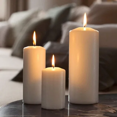 Pillar Candle 80x100mm Ivory - image 2