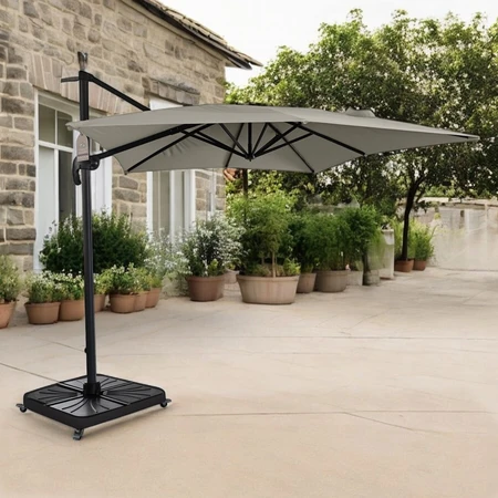 Diamond Cantilever Parasol Taupe 3X3M - image 1