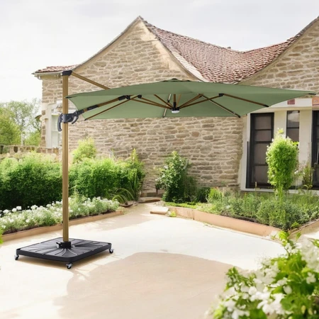 Diamond Deluxe Cantilever 3x4m Wood Foil - Olive - image 2