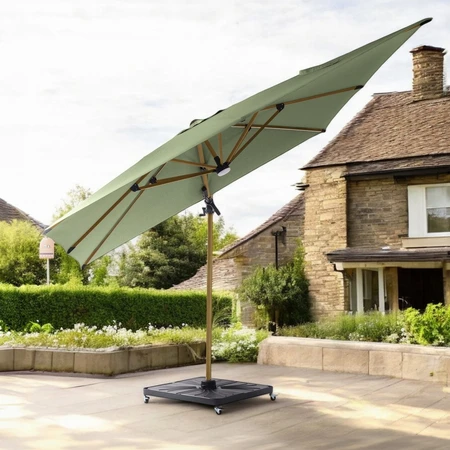 Diamond Deluxe Cantilever 3x4m Wood Foil - Olive - image 3