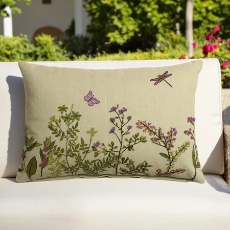 Wild Garden Bolster Cushion Sage - image 2