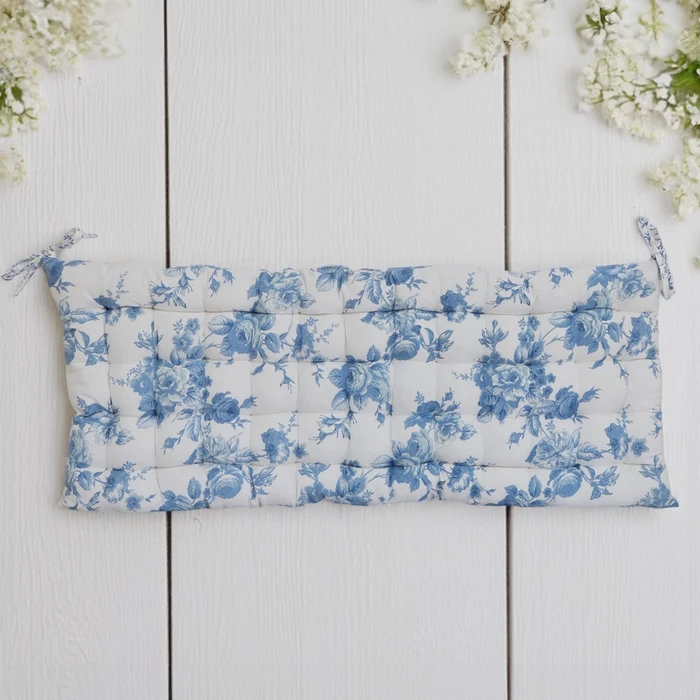 Nathalia Bench Pad Blue 100cm