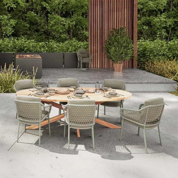 Jura 6 Seat Dining Set with Prado Table