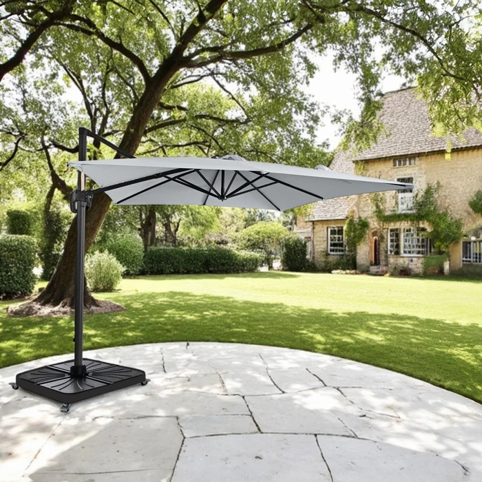 Diamond Deluxe Cantilever 3x3m Wood Foil - Sand