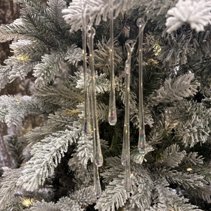 SW Pack of 12 Iridescent Glass Droplets