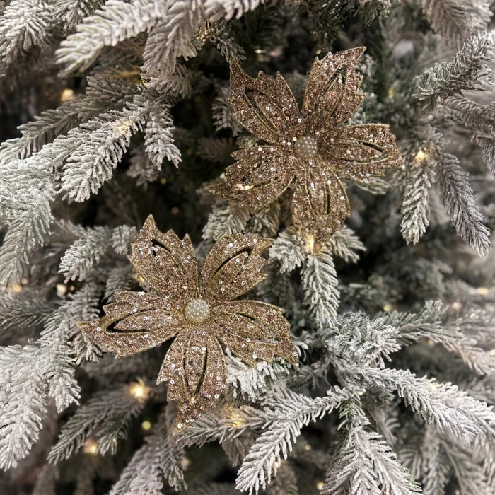 SW Champagne Flower Clip - image 1