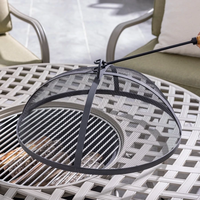 Burford 4 Seater Low Dining Table with Fire Pit - image 7