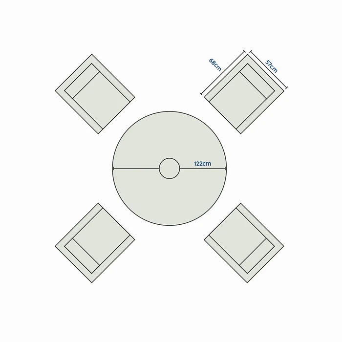 Kingston 4 Seat Dining Set - image 3