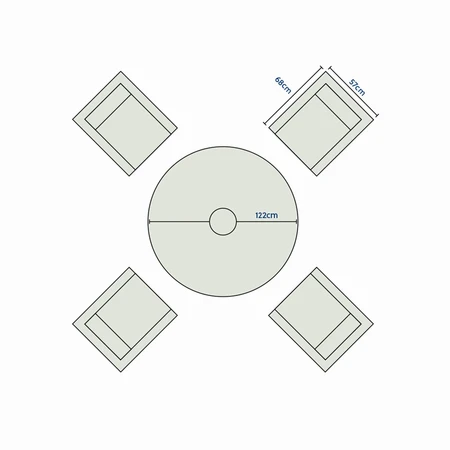 Kingston 4 Seat Dining Set - image 3